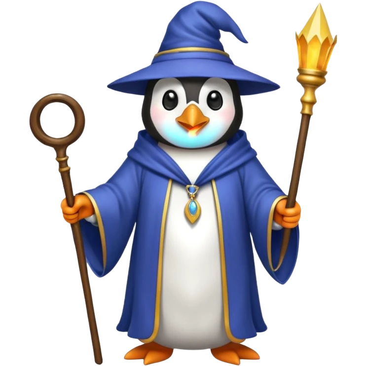 Penguin Wizard emoji