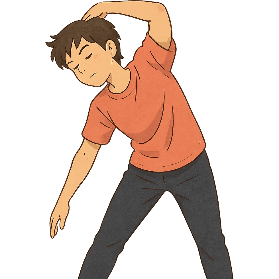person stretching before a workout emoji