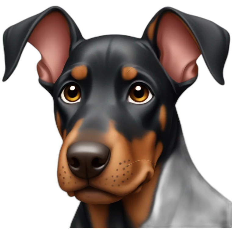 Doberman puppy emoji