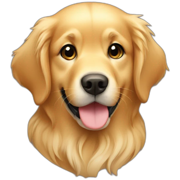 Cute little Golden Retriever emoji