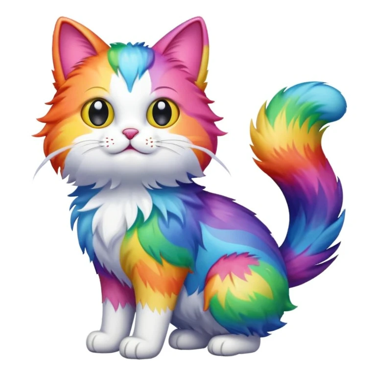 A rainbow cat emoji