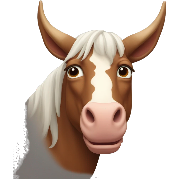 Ox-Headed Horse-Faced emoji