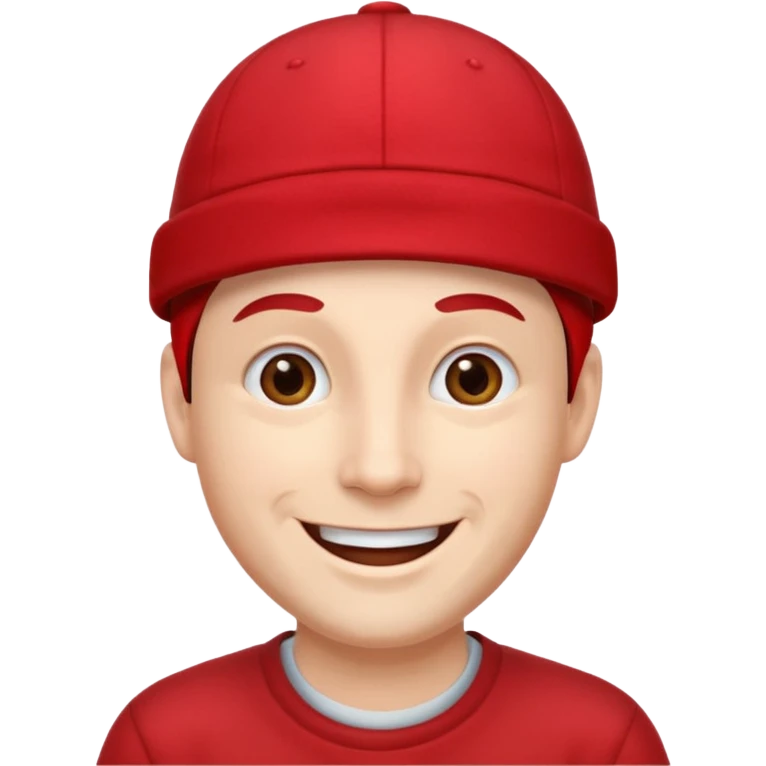 man with red cap like santa  emoji