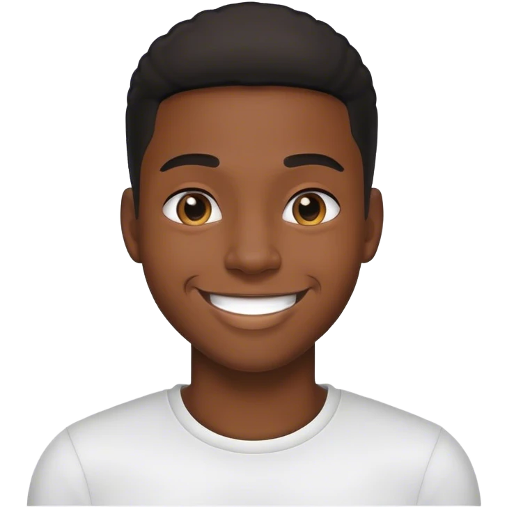 black happy young male emoji