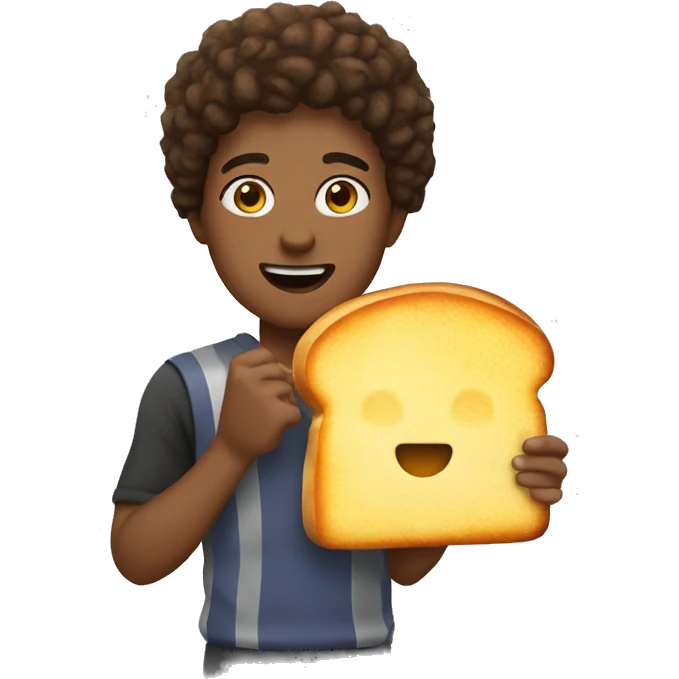 Me holding grilled cheese sandwich  emoji