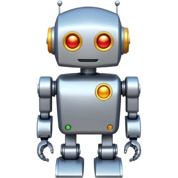 robot cartoon simple toy emoji