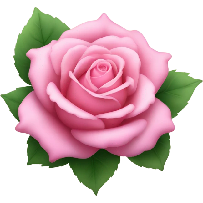 Pink rose emoji