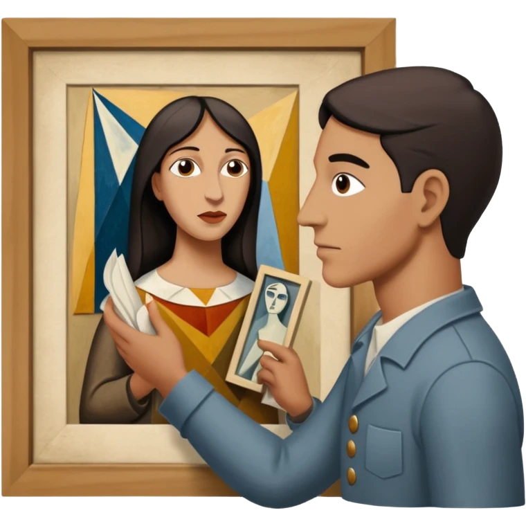 gernika picasso with an art guide emoji