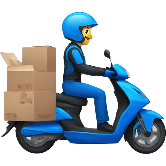 blue Moto food delivery emoji