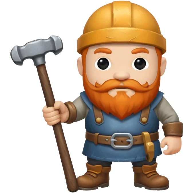 Dwarf hammer emoji