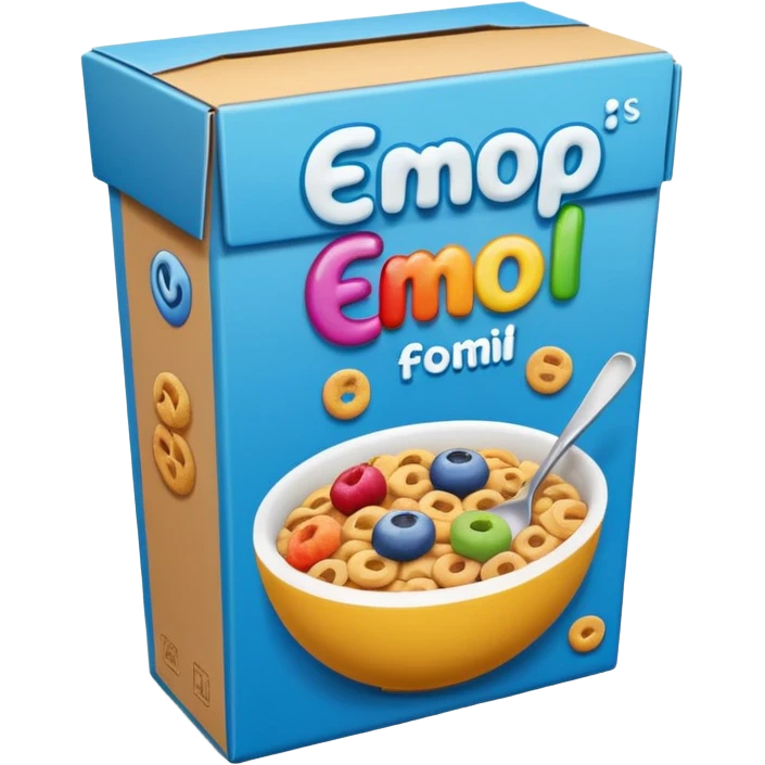Cereal box emoji