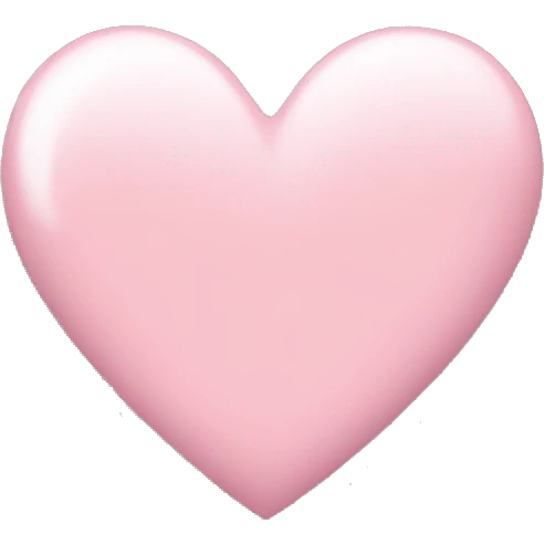 light pink heart emoji