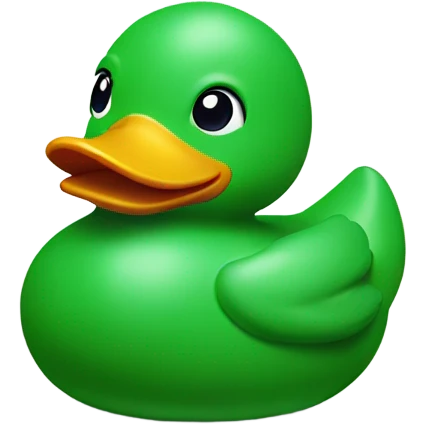 green rubber duck emoji