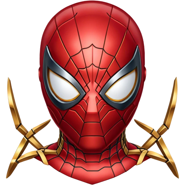 Iron spider man face emoji