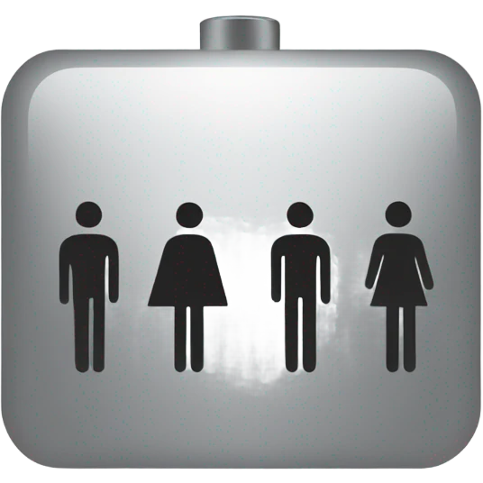 Bathroom sign man  emoji