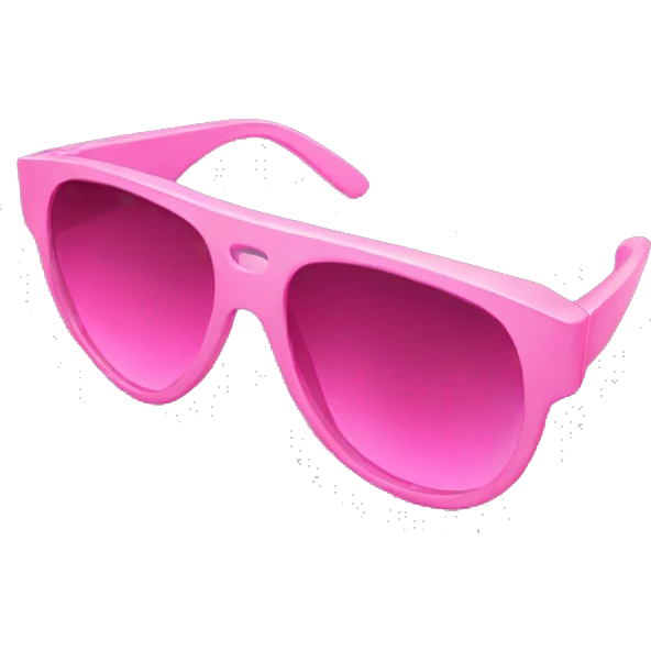 Pink designer sunglasses emoji
