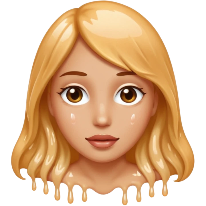 Cum coming out of a woman’s vagina emoji