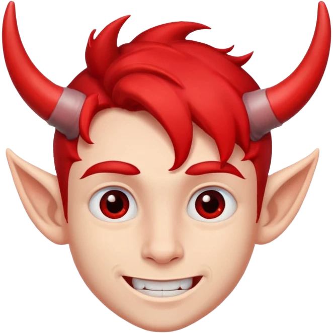 Red Horns on boy emoji