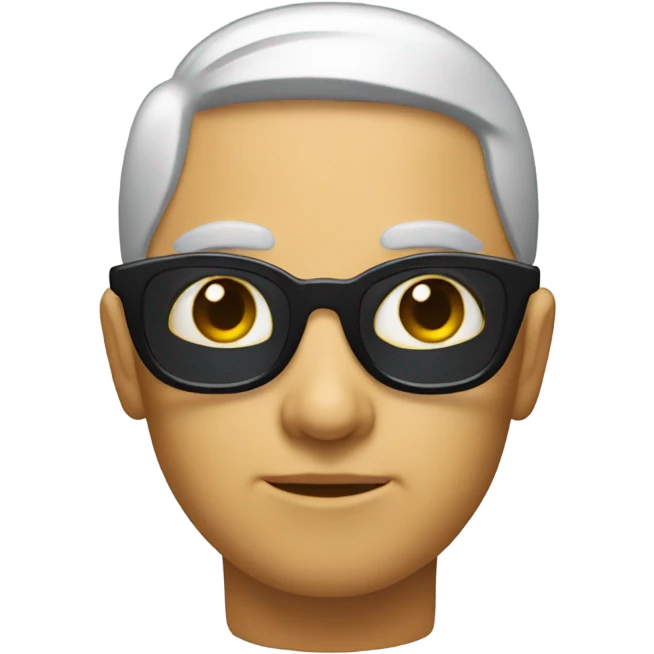 a blind person looking to the right emoji
