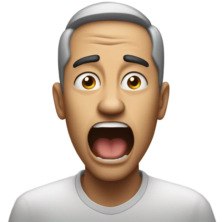 Someone shouting at them to make them up emoji