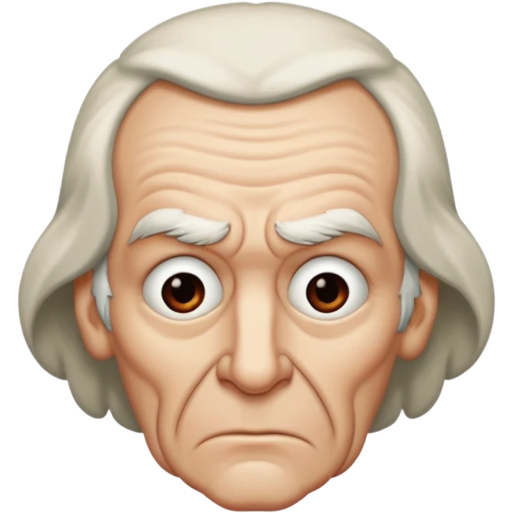 scrooge with frown emoji