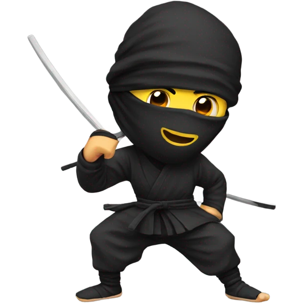 Ninja with socks emoji