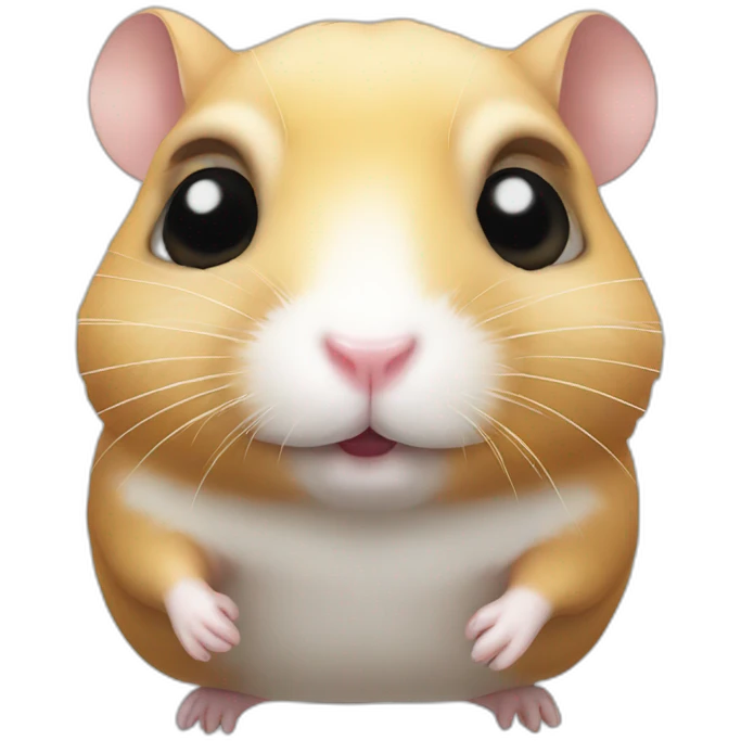 hamster with dead eyes emoji