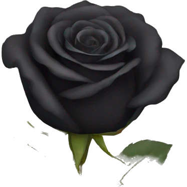 5 Black rose emoji