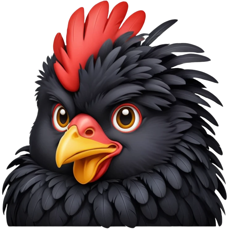Black chicken emoji  emoji