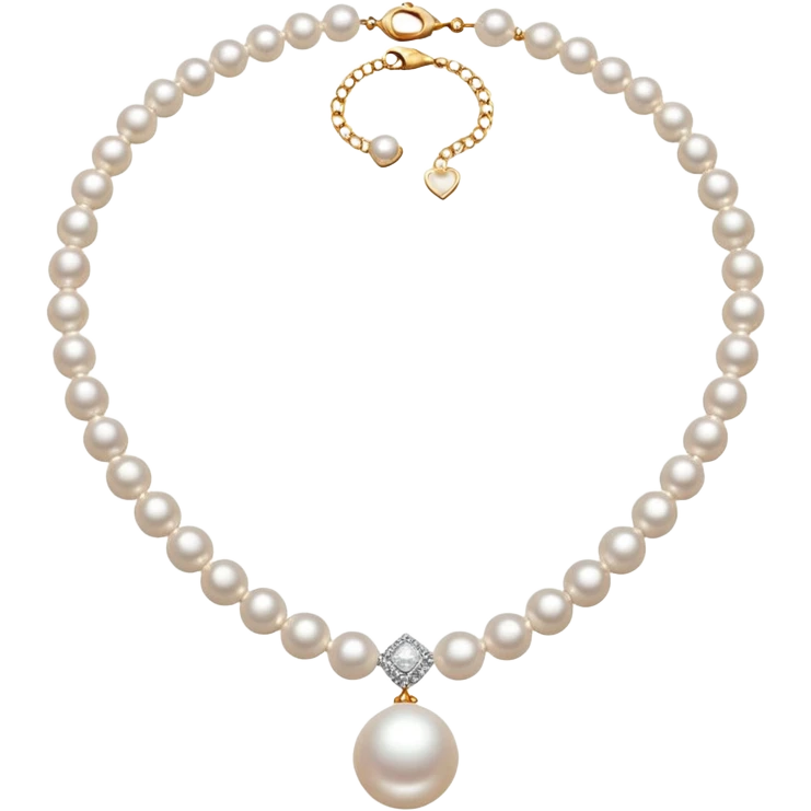 pearl necklace emoji