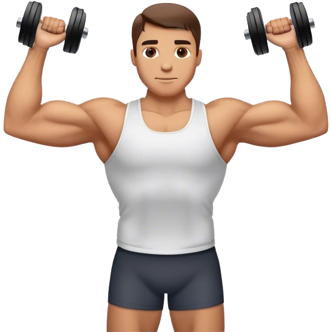 dumbbell straight arm lateral raise emoji