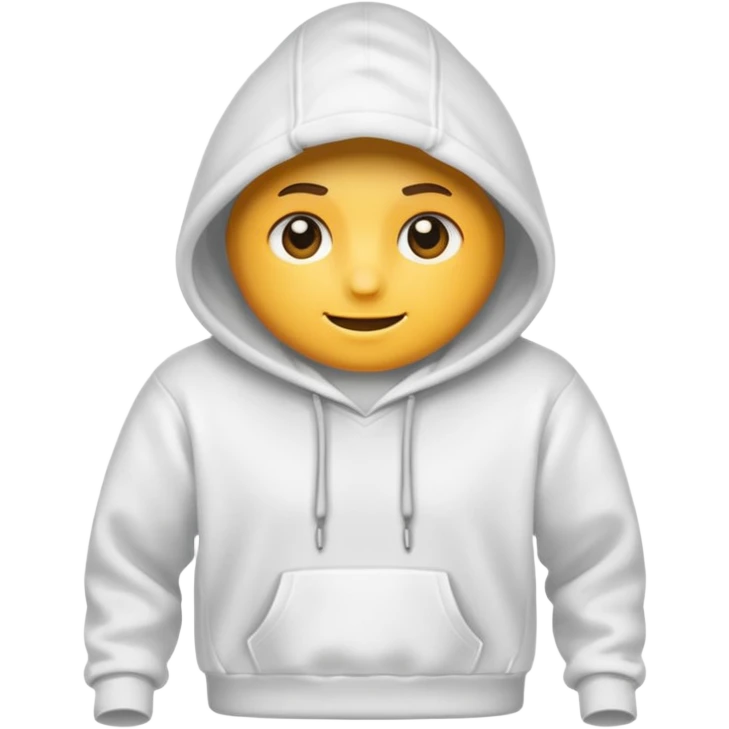 White hoodie emoji