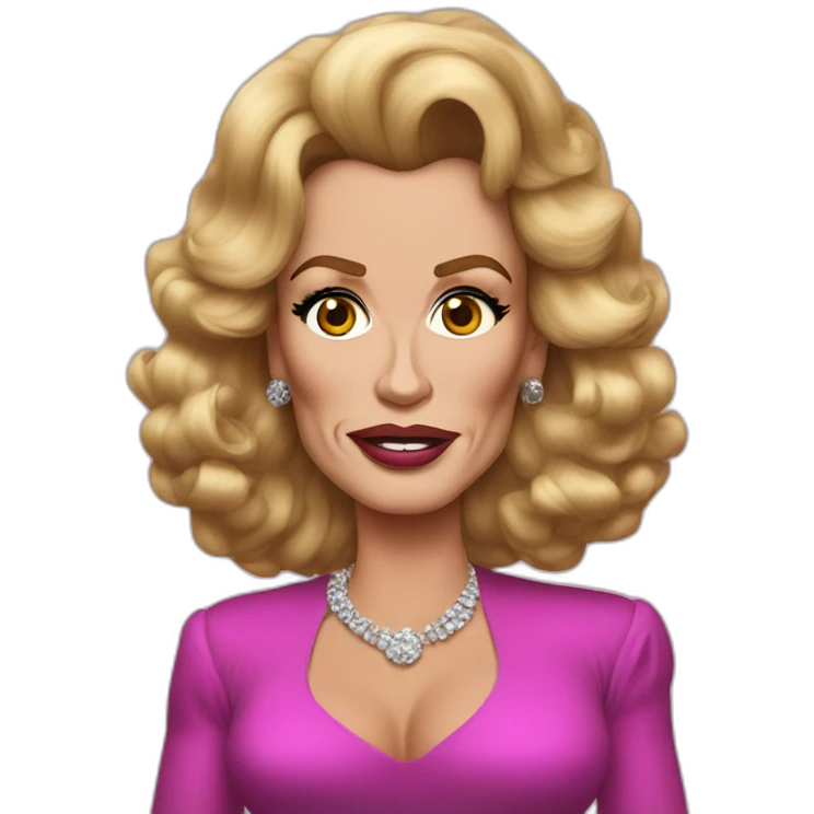 Arnold Schwarzenegger as drag queen emoji