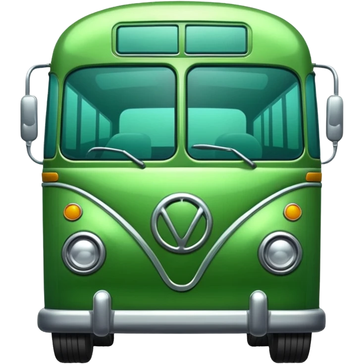 Green bus emoji