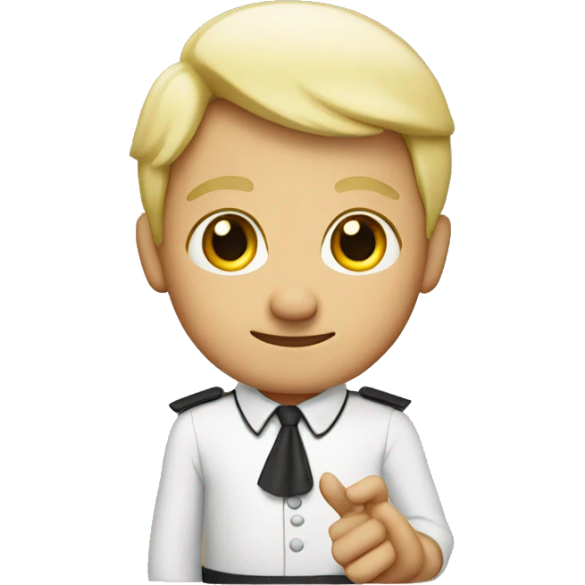 3 in German hand emoji