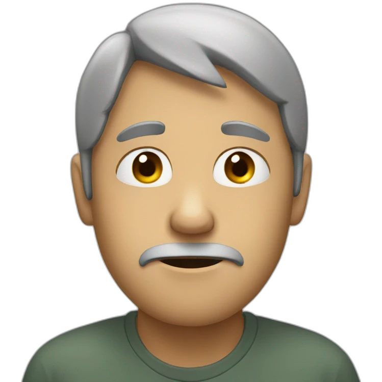stresed person emoji