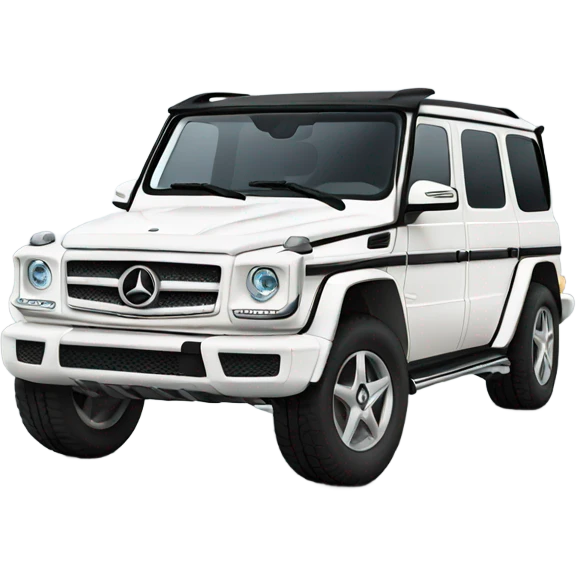 White Mercedes suv emoji