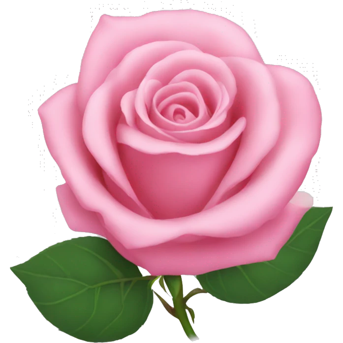Pink rose emoji
