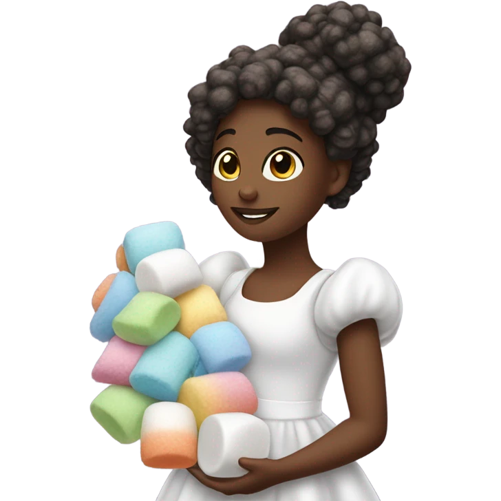 Marshmallow girl emoji