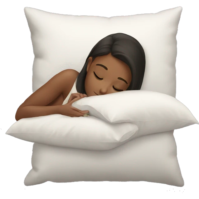 Girl under pillow  emoji