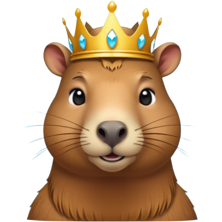 A mystical queen Capybara emoji