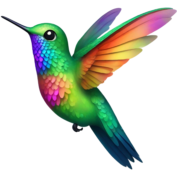 Happy hummingbird  emoji