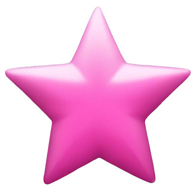 Pink star emoji