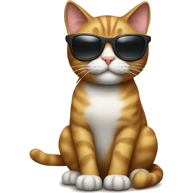 Cat with sunglasses emoji