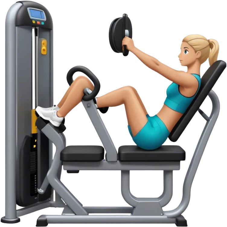 how to use abductor-machine gym emoji