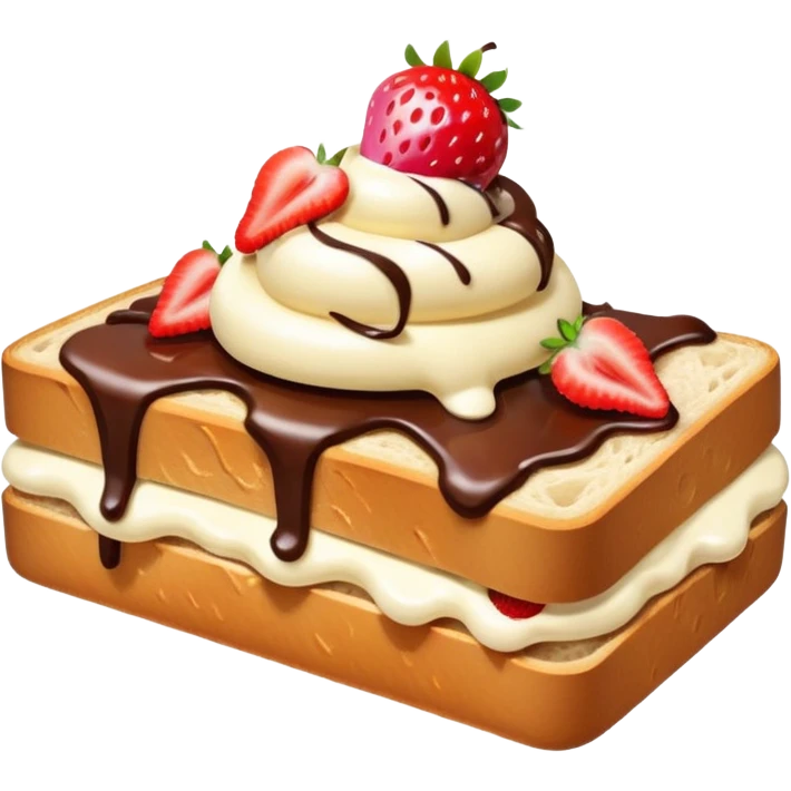 ice cream on bread emoji