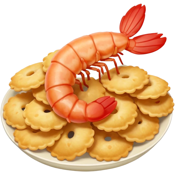 Shrimp cracker emoji