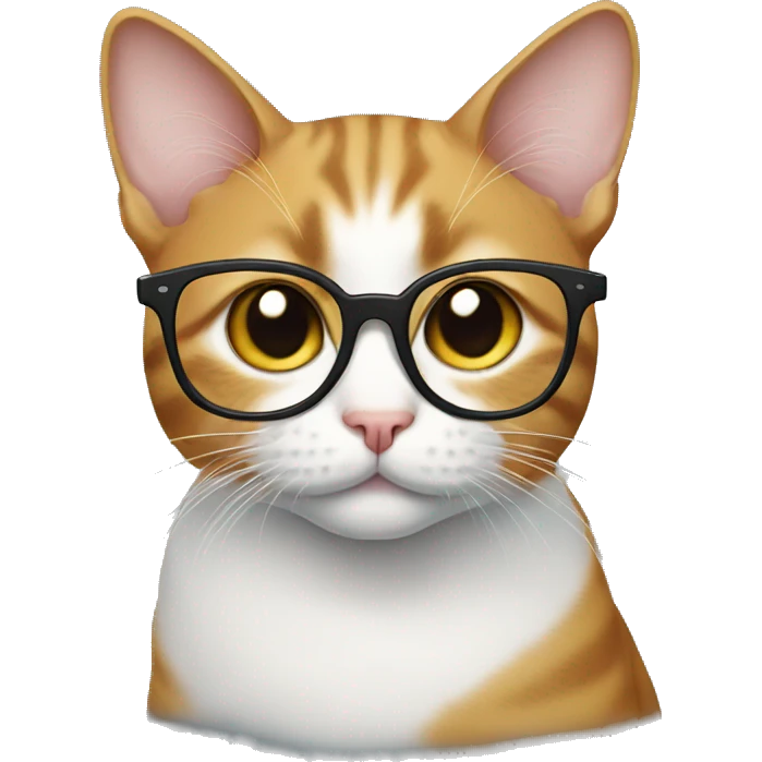 Cat in glasses emoji