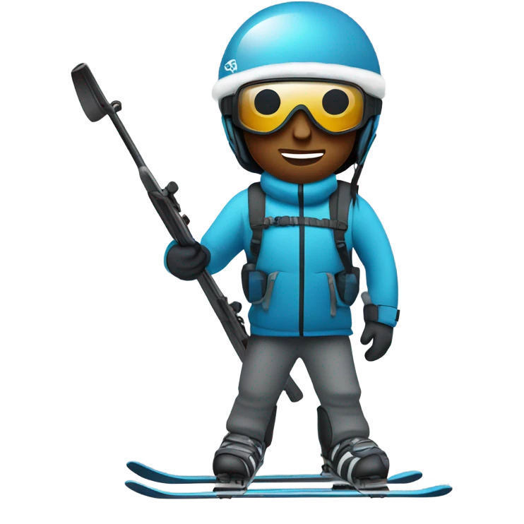 skier with rifle emoji