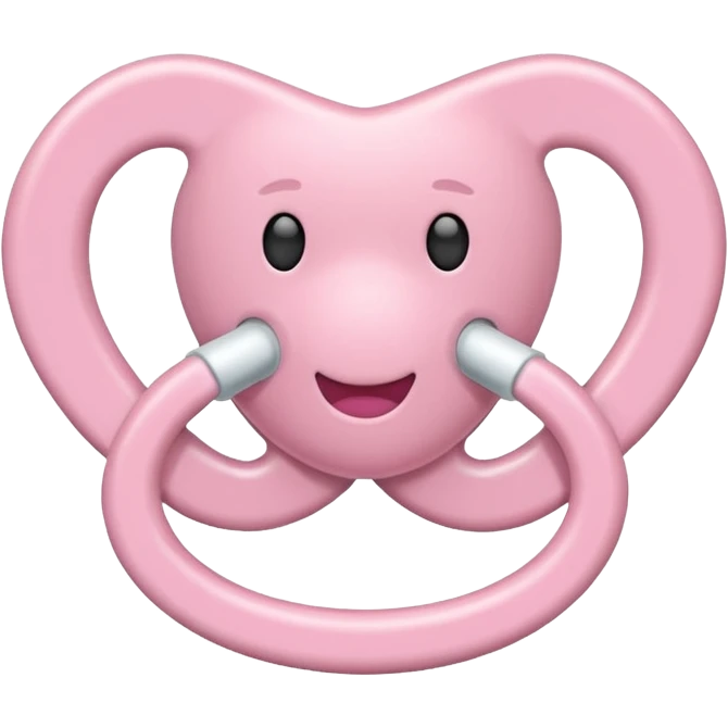 Light pink pacifier emoji